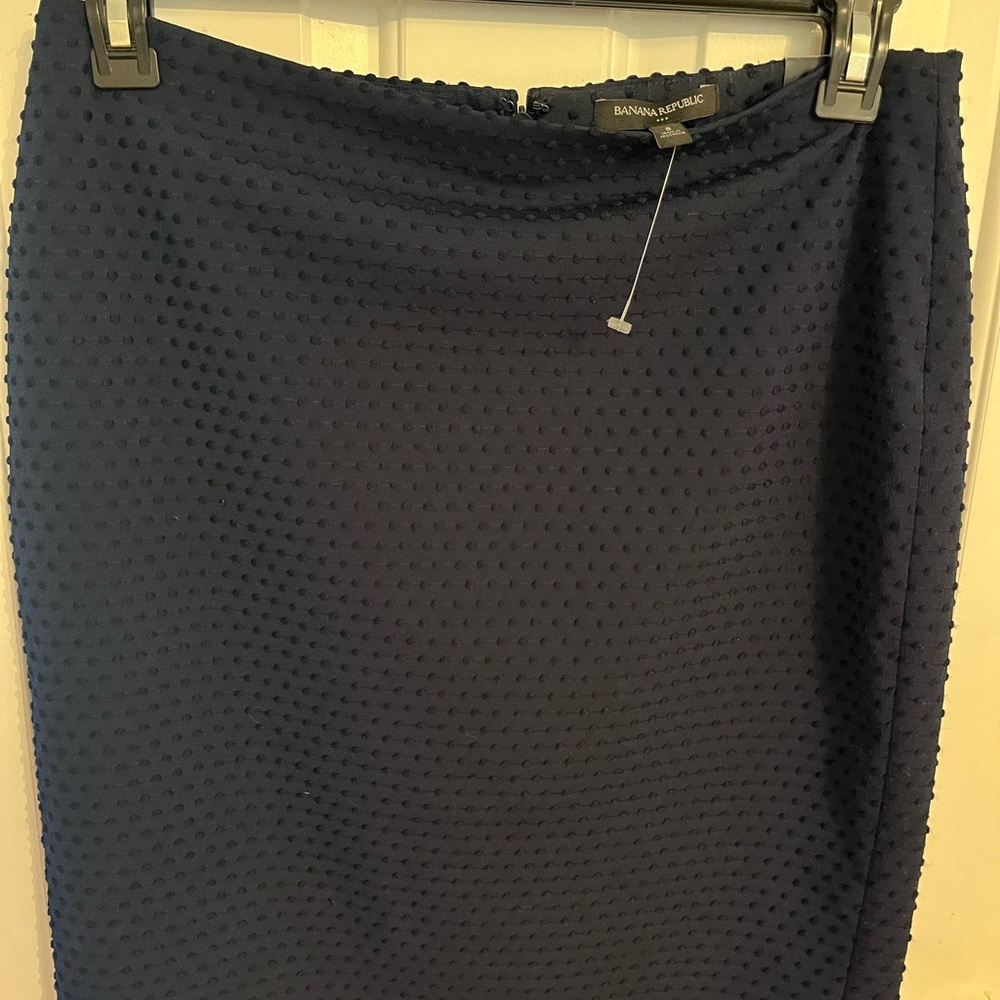 Banana Republic Dark Navy Pencil Skirt Knee-Length